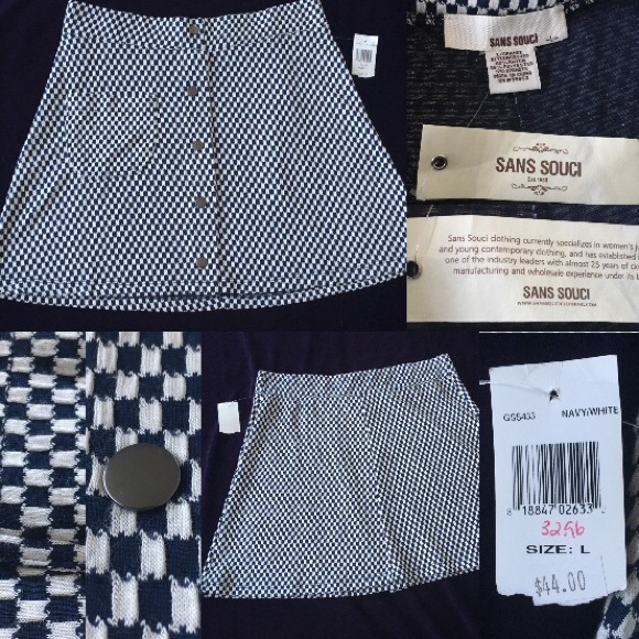 SANS SOUCI CHECKERED SKIRT - Picture 8 of 8